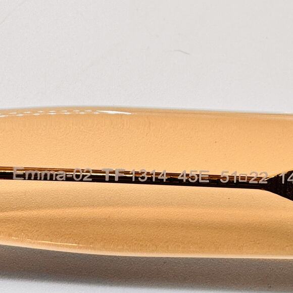 Tom Ford Sunglasses EMMA-02 TF1314 45E Shiny Light Brown Frame Brown Lens 51mm main image 6
